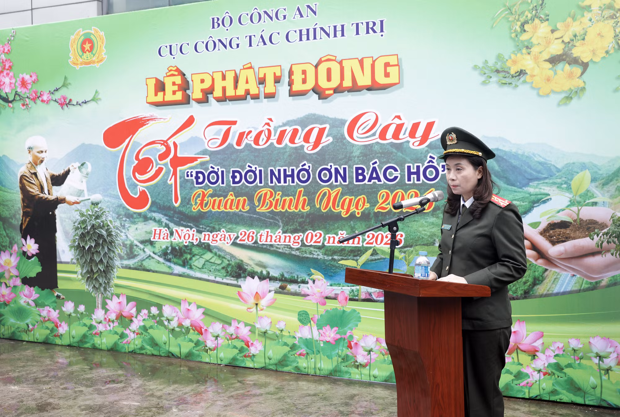Cục Công tác chính trị hưởng ứng “Tết trồng cây đời đời nhớ ơn Bác Hồ” -0
