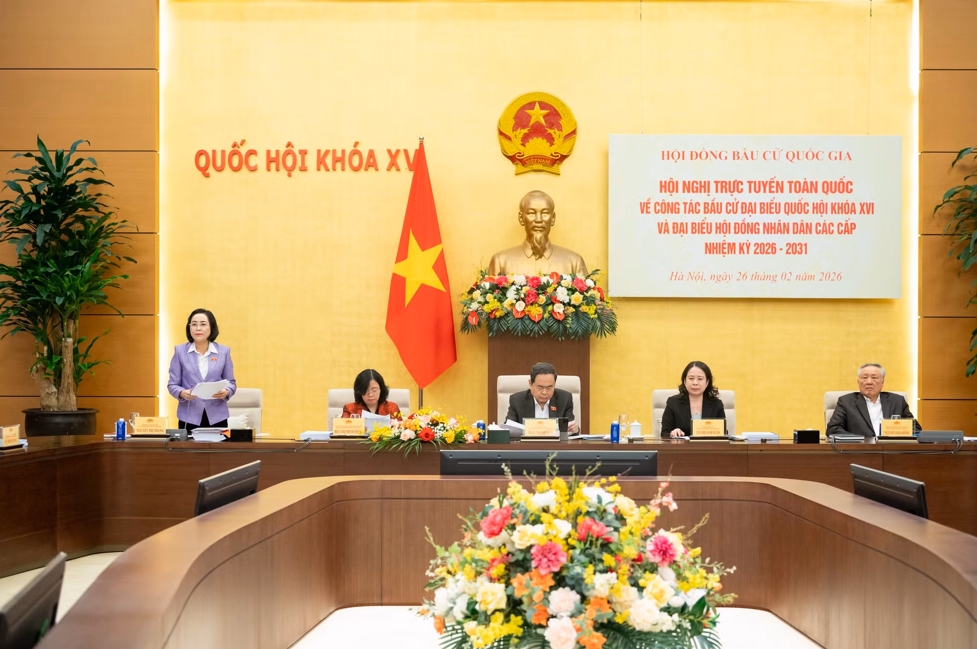 Chủ tịch Quốc hội Trần Thanh Mẫn chủ trì Hội nghị trực tuyến toàn quốc triển khai công tác bầu cử -0