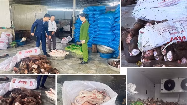 Chặn đứng gần 6 tấn thực phẩm bẩn sắp tuồn ra các quán nhậu