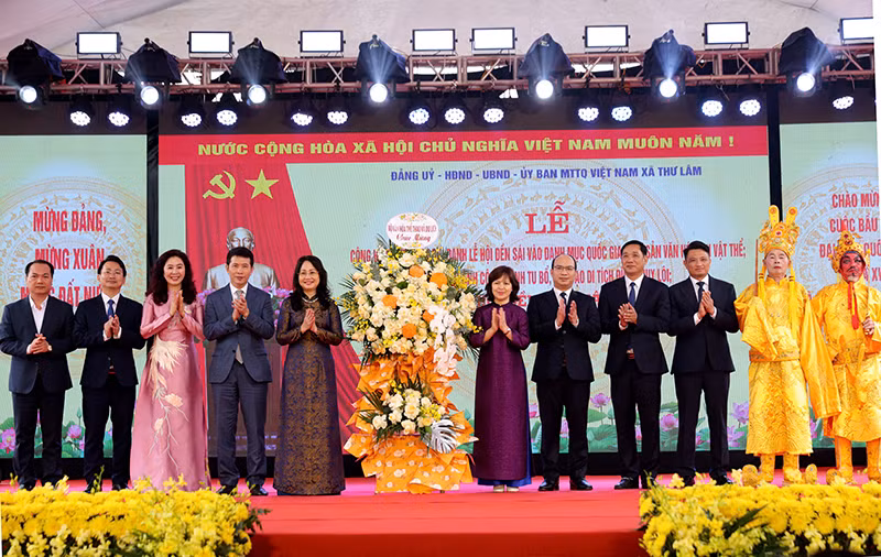 Khai mạc Lễ hội Đền Sái và cấp Bằng ghi danh Di sản văn hoá phi vật thể quốc gia -0