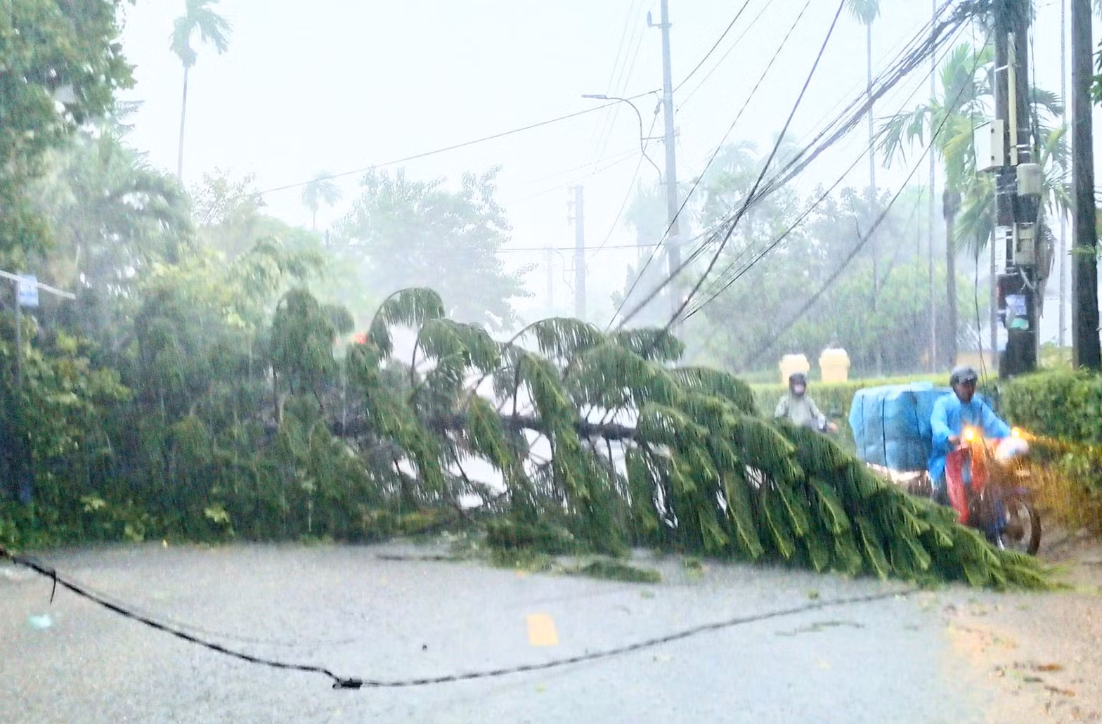 Mưa lớn, nhiều tuyến đường ở trung tâm TP Huế ngập lụt -0
