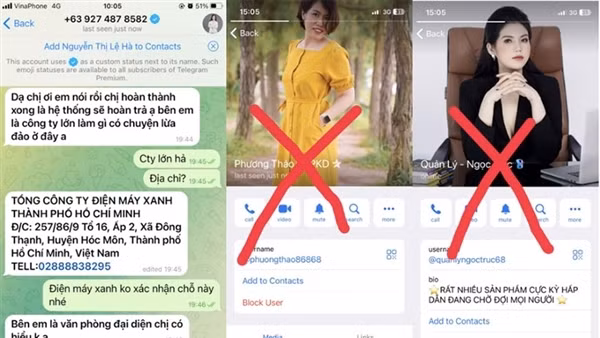 Giả mạo Điện máy Xanh lừa đảo nạn nhân sau khi tặng quà tri ân