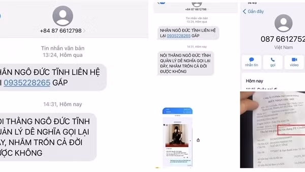 Xưng danh ngân hàng, đối tượng tín dụng đen khủng bố tinh thần, đe dọa chủ doanh nghiệp