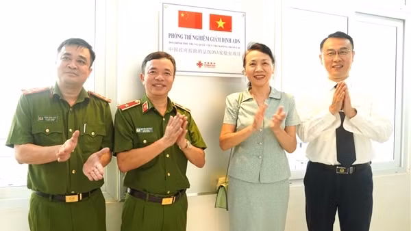 Khánh thành phòng thí nghiệm giám định ADN do Chính phủ Trung Quốc viện trợ thiết bị