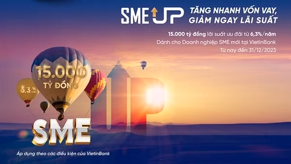 VietinBank tiếp tục giảm lãi suất cho vay doanh nghiệp vừa và nhỏ chỉ từ 6,3%