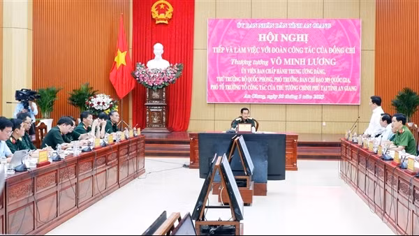 Ban Chỉ đạo 389 Quốc gia làm việc với tỉnh An Giang