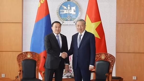 Tổng Bí thư, Chủ tịch nước Tô Lâm hội kiến Chủ tịch Quốc hội Mông Cổ