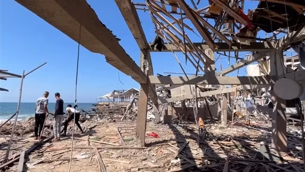 Quán cà phê ở Gaza trúng bom Israel, 39 người Palestine thiệt mạng