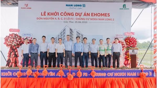 Nam Long khởi công 671 căn nhà ở xã hội EHomeS tại Cần Thơ