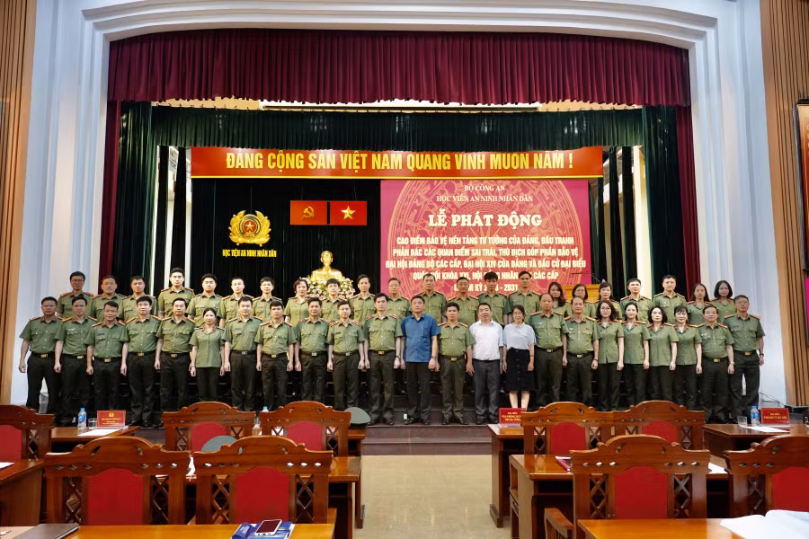 Học viện ANND phát động Cao điểm bảo vệ nền tảng tư tưởng của Đảng -0