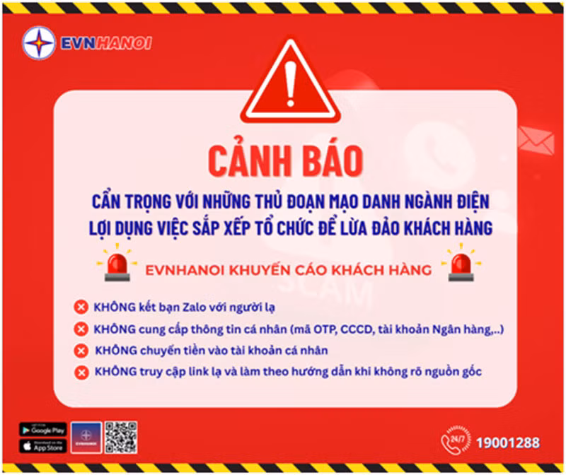 Cảnh báo hiện tượng giả danh nhân viên ngành điện hướng dẫn cập nhật thông tin sau sáp nhập để lừa đảo -0