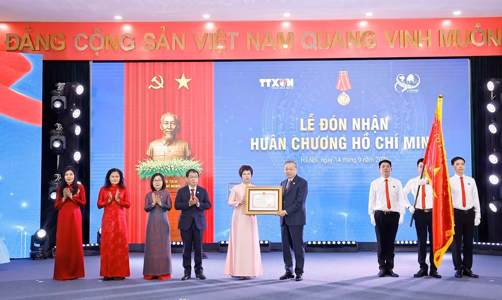 Toàn văn phát biểu của Tổng Bí thư Tô Lâm nhân Kỷ niệm 80 năm Ngày truyền thống TTXVN -0