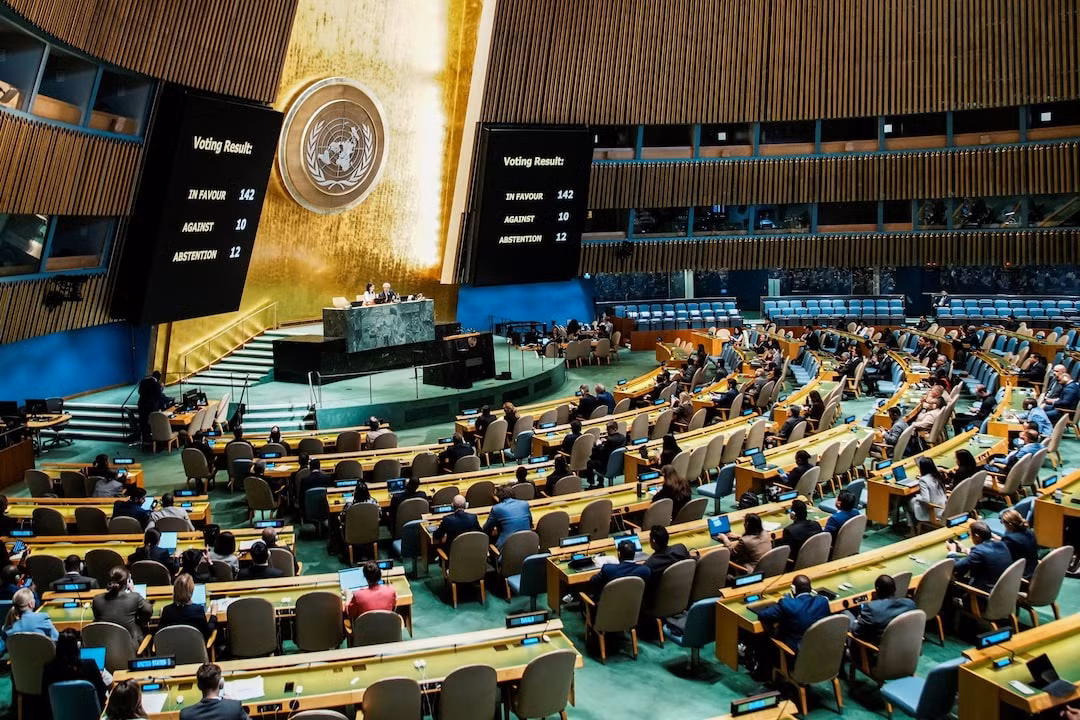 Đại hội đồng LHQ thông qua nghị quyết kêu gọi giải pháp hai nhà nước giữa Israel và Palestine -0