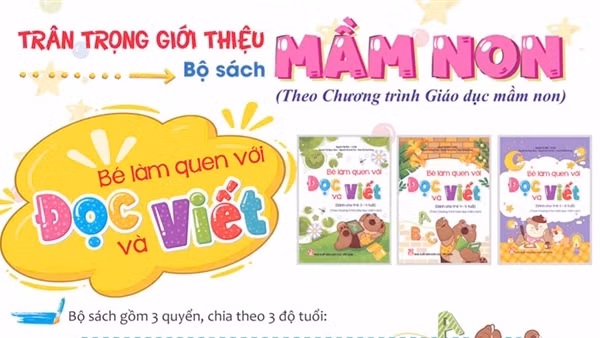 Bộ sách “Mầm non”: Khơi dậy ngôn ngữ, sáng tạo và tư duy toán học cho trẻ