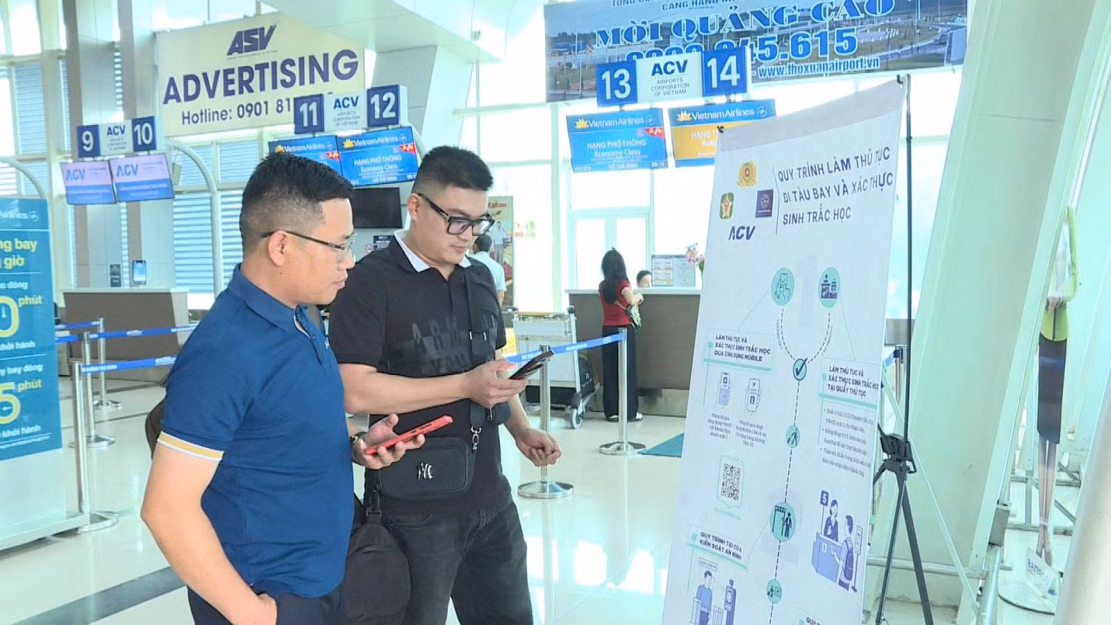 Sinh trắc học VNeID được ứng dụng hiệu quả tại Cảng hàng không Thọ Xuân -0