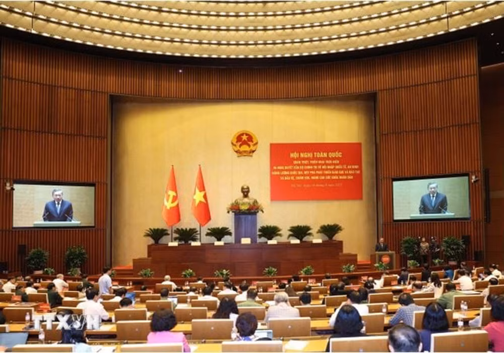 Toàn văn phát biểu của Tổng Bí thư Tô Lâm tại Hội nghị toàn quốc quán triệt 4 Nghị quyết của Bộ Chính trị -0
