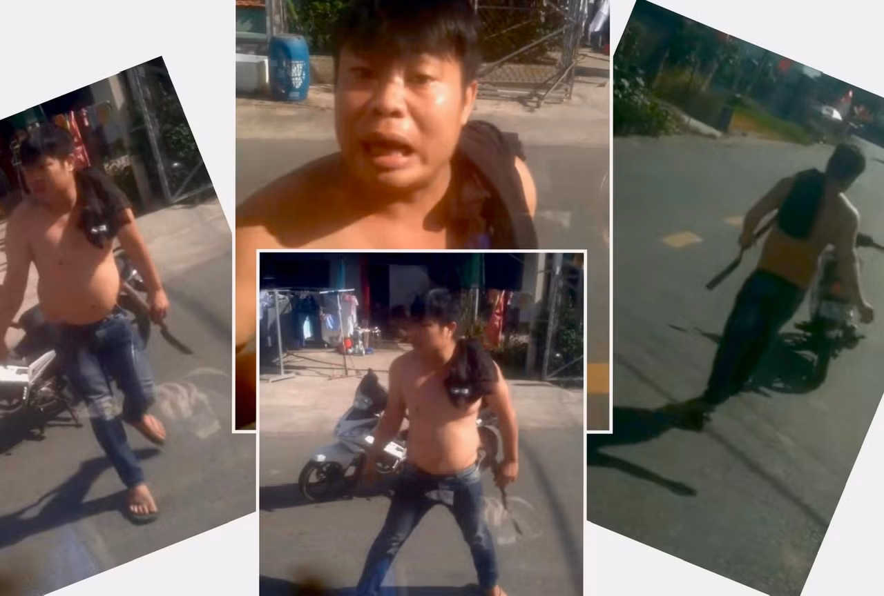 Truy xét người đàn ông cầm hung khí đập phá xe tải -0