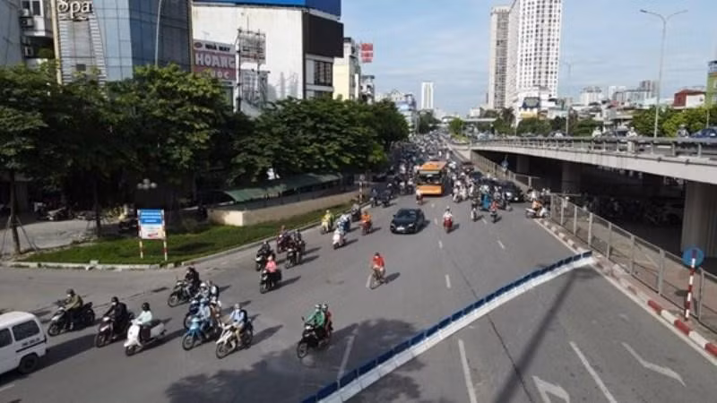 Từ 9/1: Người dân lưu ý gì khi lưu thông qua nút giao Ngã Tư Sở (Hà Nội) -0