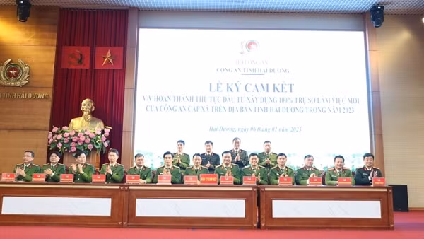 100% công an xã ở Hải Dương được bố trí quỹ đất xây dựng trụ sở