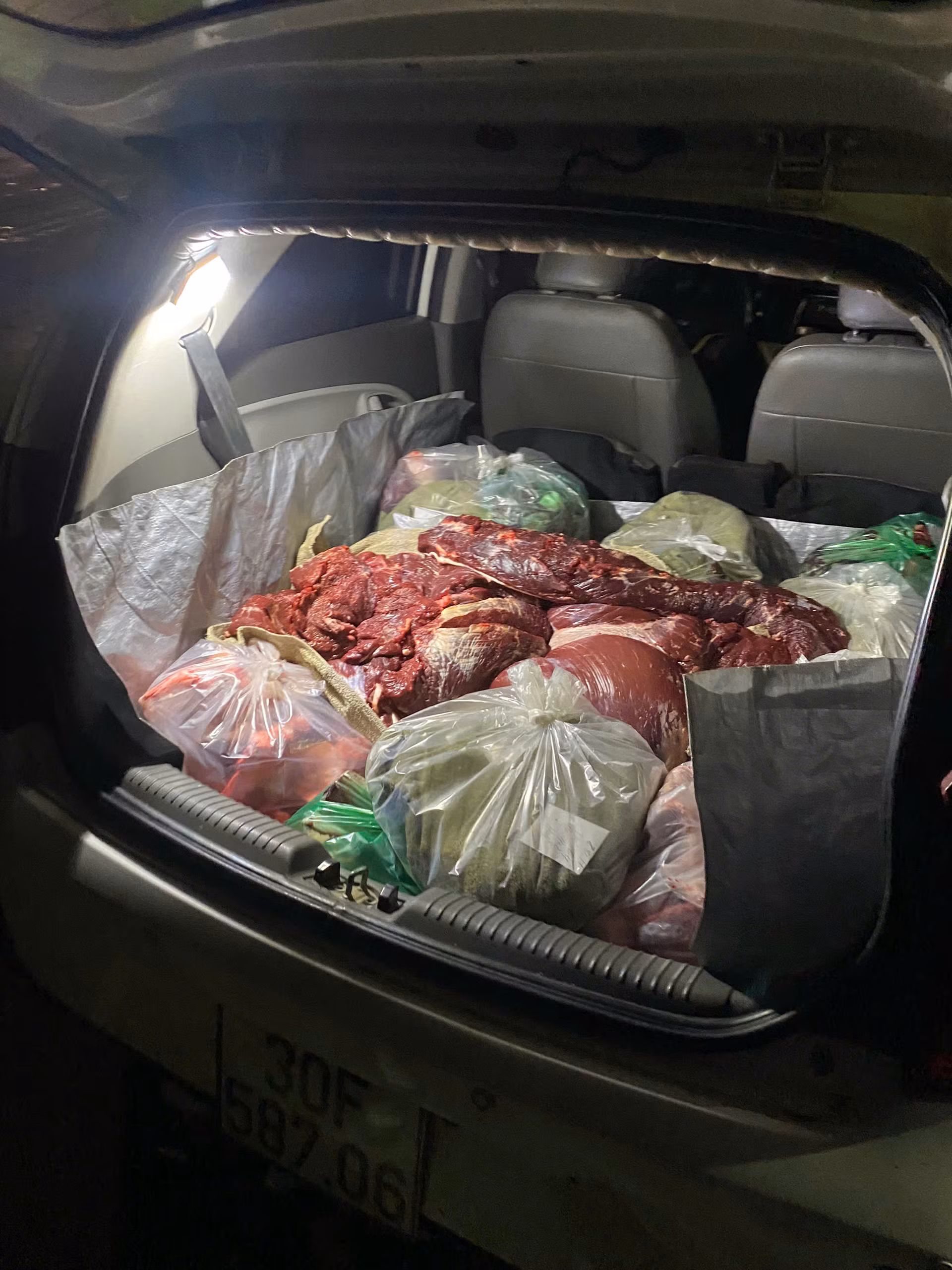 Kịp thời ngăn chặn, xử lý 2 đối tượng vận chuyển 170kg thịt bò bốc mùi hôi thối -0