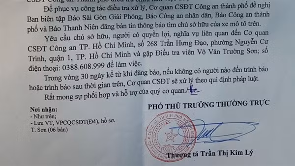Truy tìm chủ sở hữu xe mô tô liên quan người nước ngoài bị tai nạn tử vong
