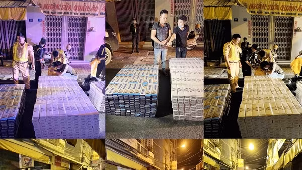 Bắt quả tang tài xế vận chuyển 12.000 gói thuốc lá lậu