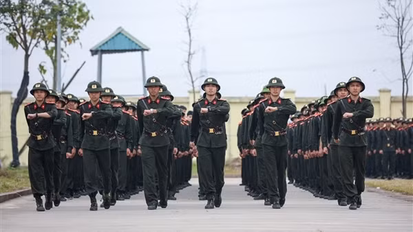 Tân binh Công an những ngày đầu trong quân ngũ