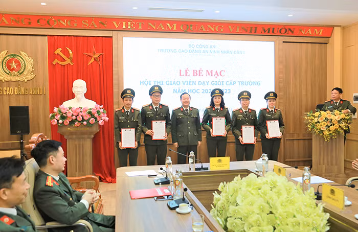 Trường Cao đẳng ANND I thi giáo viên dạy giỏi -0