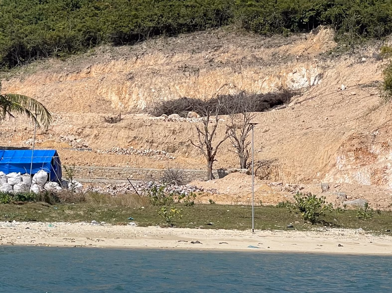 Kiên quyết xử lý vụ san ủi đất rừng trái phép ở đảo Điệp Sơn -0