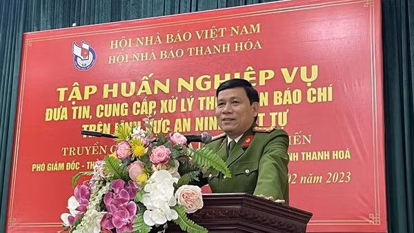 Tập huấn nghiệp vụ đưa tin báo chí trên lĩnh vực ANTT