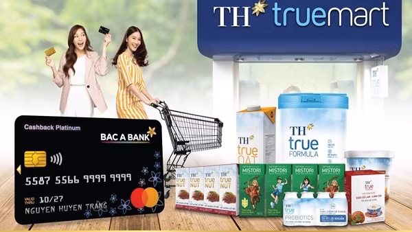 Chủ thẻ tín dụng&nbsp;BAC A BANK nhận ưu đãi đặc quyền tại&nbsp;TH truemart