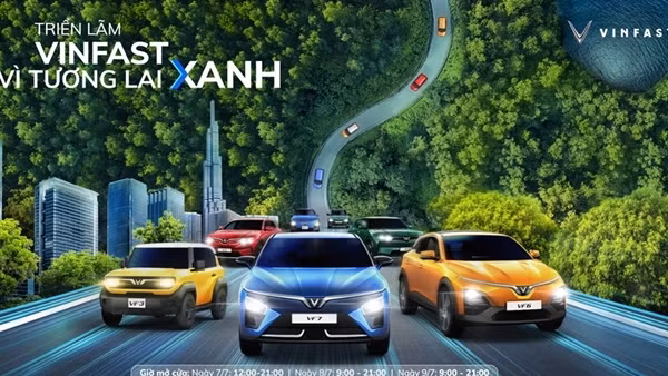 Triển lãm “Vinfast - Vì tương lai xanh” tại Hà Nội: Ra mắt bộ tứ xe điện Vinfast mới