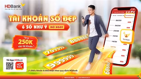 Cơ hội bay Vietjet Air 0 đồng cùng hàng ngàn giải thưởng với HDBank