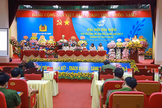 Đại hội đại biểu phụ nữ Công an tỉnh Bắc Giang lần thứ V diễn ra thành công tốt đẹp -0