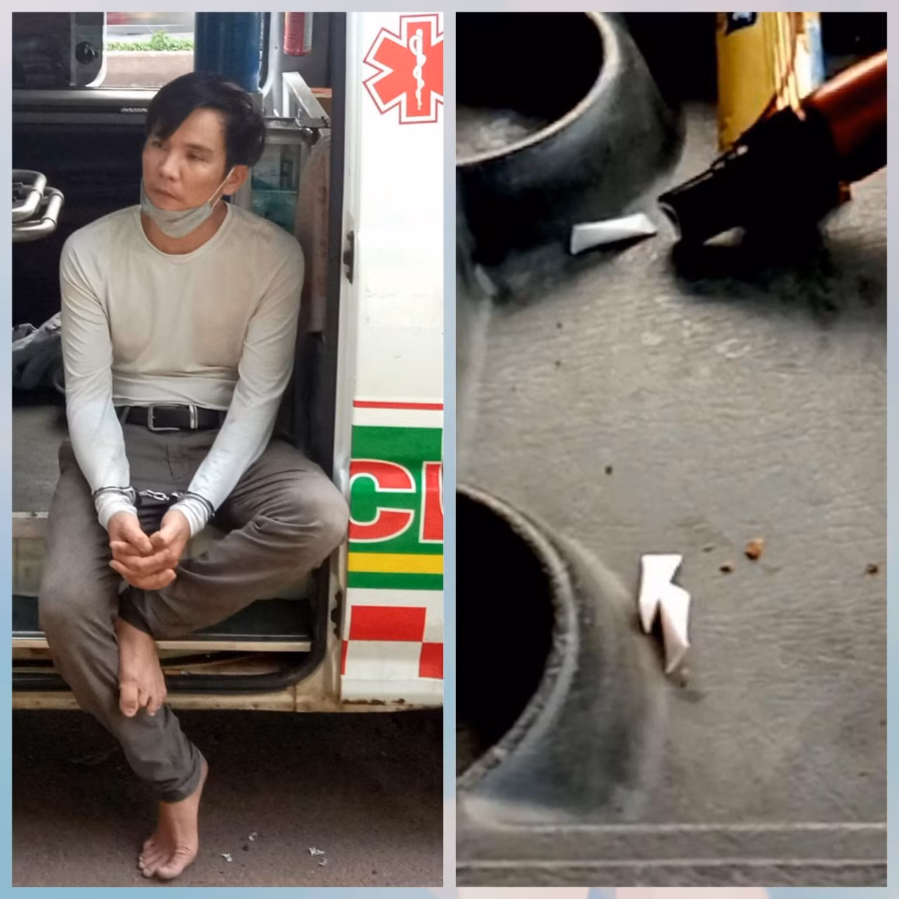 Phát hiện lái xe cứu thương tàng trữ ma túy -0