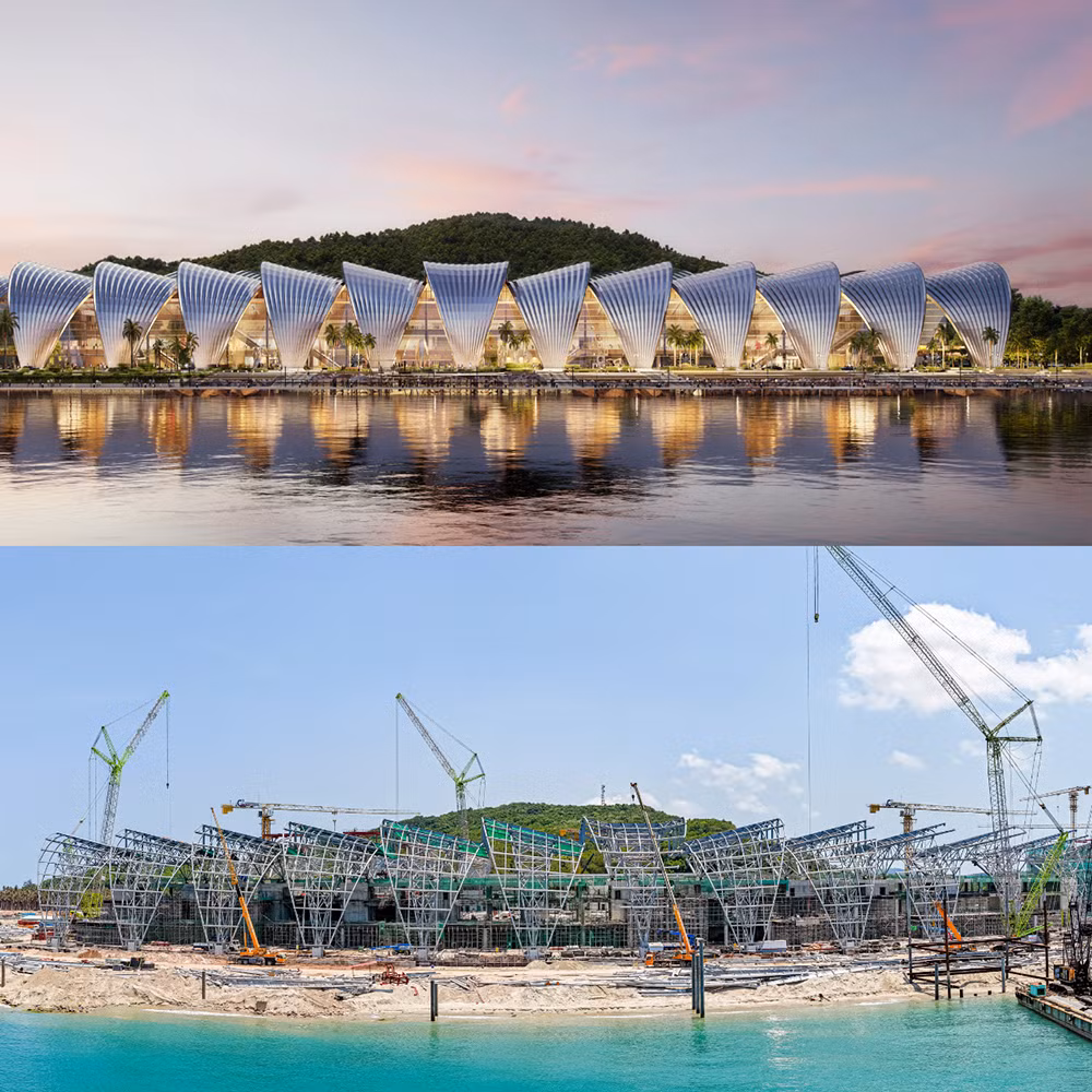 “Đại công trường” APEC tại Phú Quốc: Trung tâm hội nghị lợp mái, sân bay đã xong sân đỗ -0