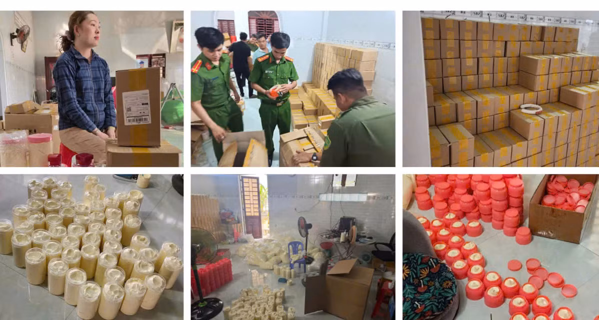 Cần Thơ bắt quả tang cơ sở sản xuất mỹ phẩm theo kiểu 
