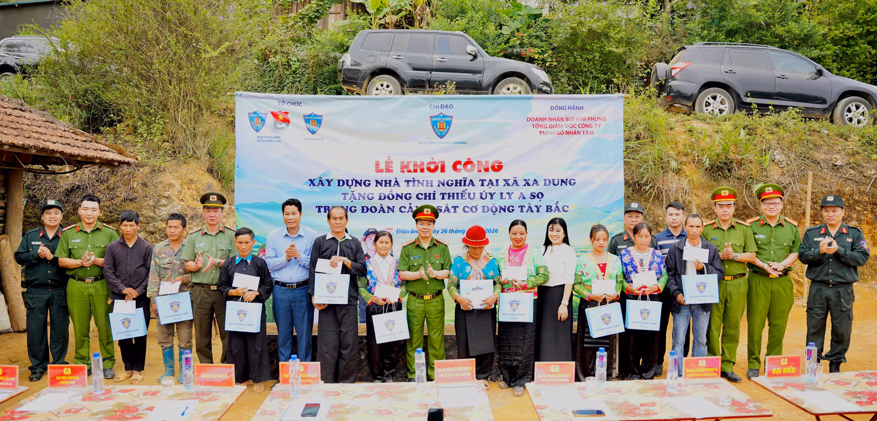 Bộ Tư lệnh Cảnh sát cơ động khởi công nhà tình nghĩa tại Điện Biên -0