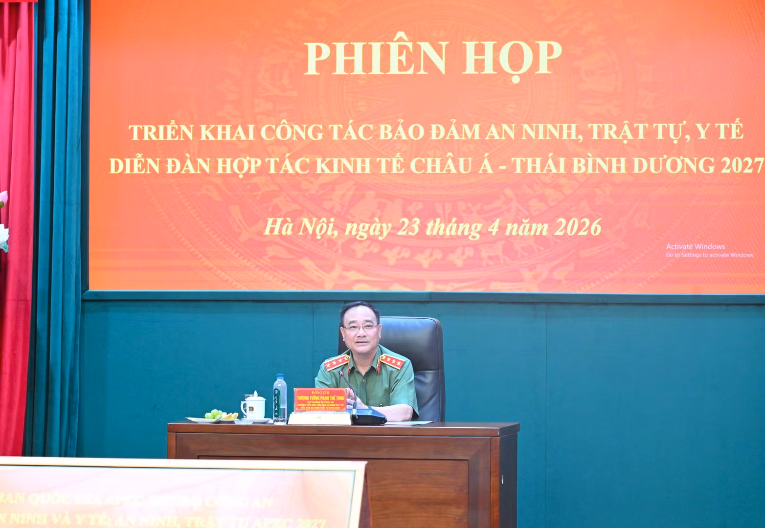 Phiên họp triển khai công tác bảo đảm ANTT và y tế -0