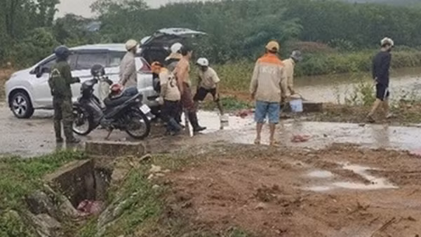 Một người dân bị sét đánh tử vong tại đầm nuôi thủy sản