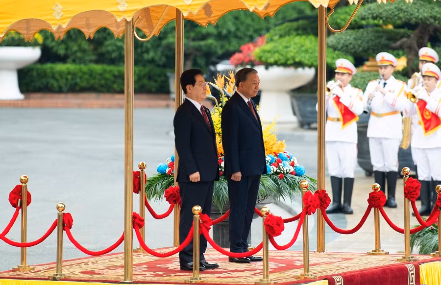 Tổng Bí thư, Chủ tịch nước Tô Lâm chủ trì lễ đón Tổng thống Hàn Quốc Lee Jae Myung -3