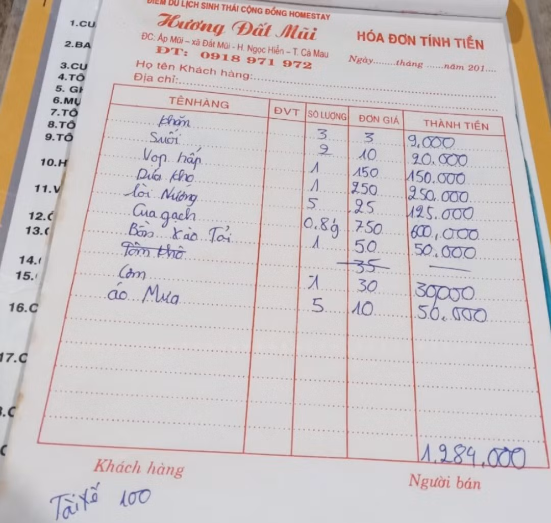Vụ “tố” nhà hàng ở Đất Mũi chặt chém là sai sự thật -0