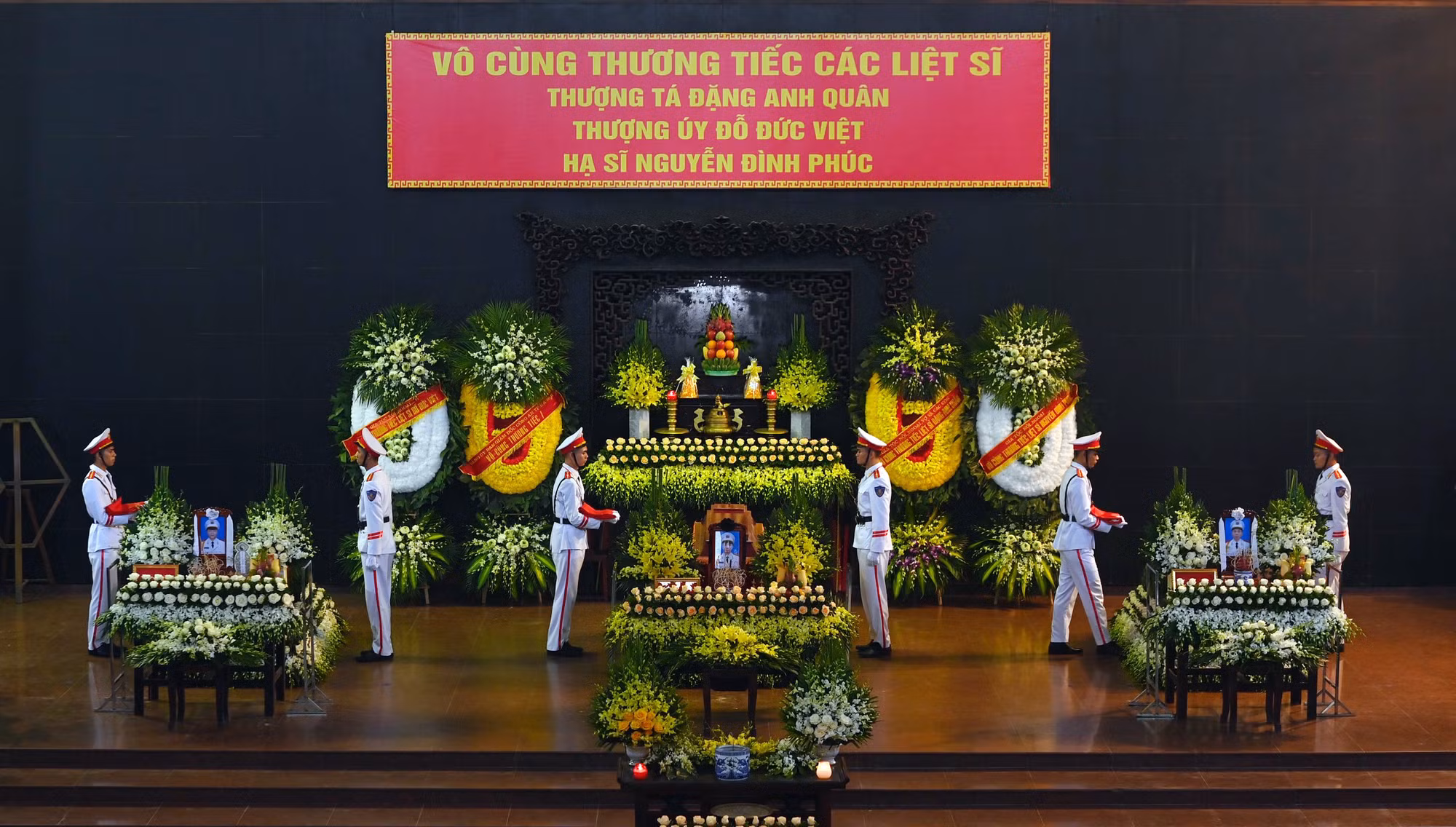 Tổ chức trọng thể Lễ tang 3 liệt sỹ Công an hy sinh khi chữa cháy -0