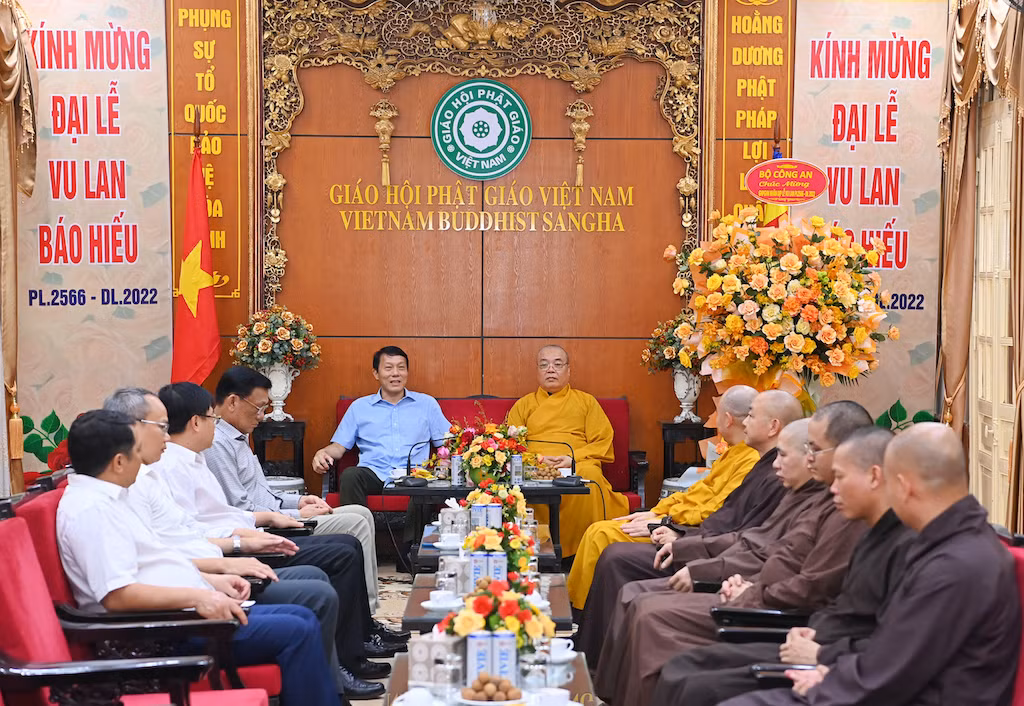 Bộ Công an chúc mừng tăng ni, phật tử Giáo hội Phật giáo Việt Nam nhân mùa Vu Lan -0