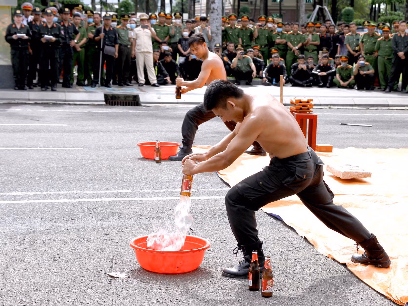 Tuyên thệ thành lập Trung đoàn cảnh sát cơ động dự bị chiến đấu -0