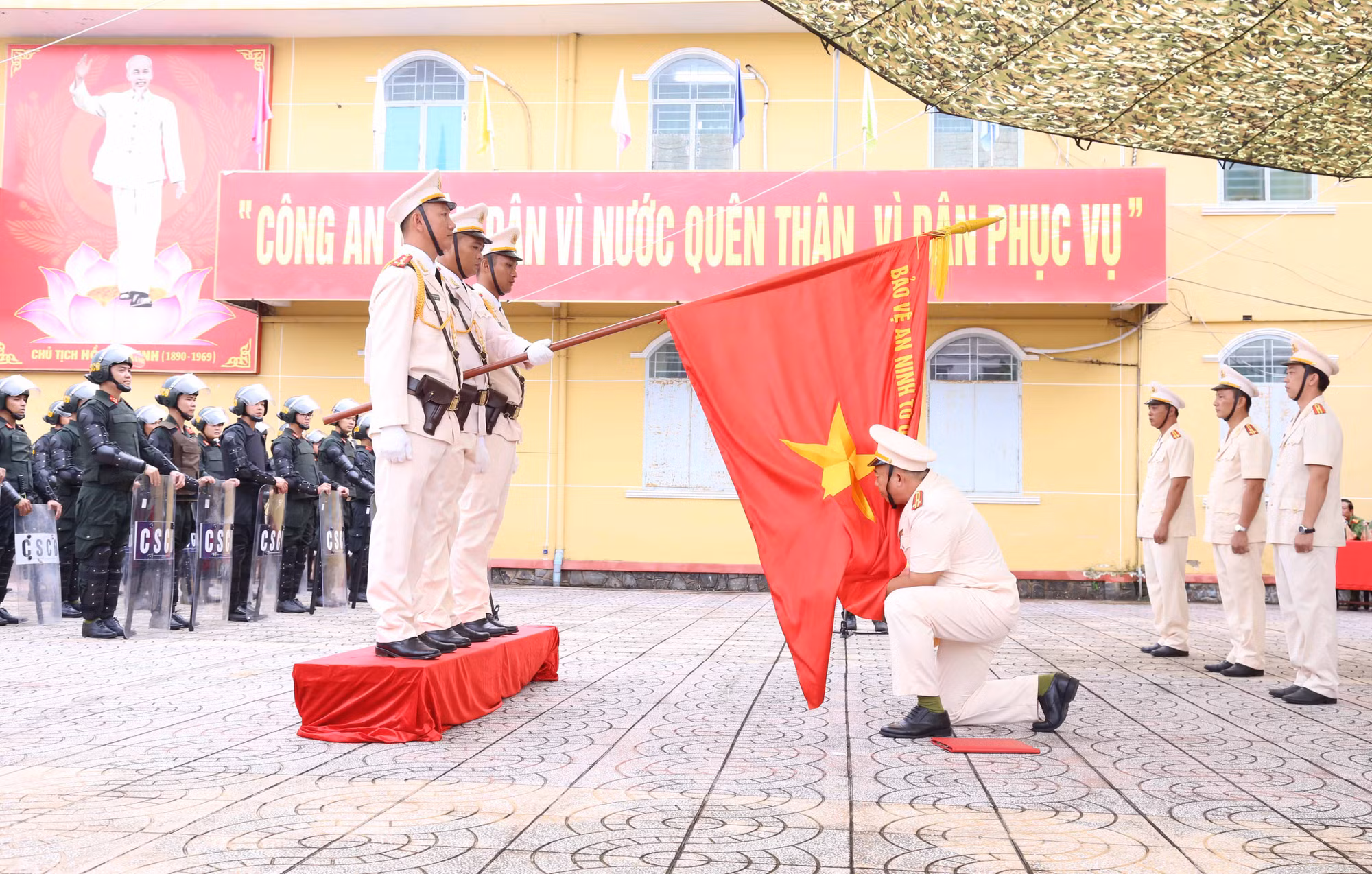 Thành lập Tiểu đoàn Cảnh sát cơ động dự bị chiến đấu Công an tỉnh Sóc Trăng -0