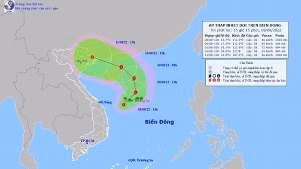 Chủ động ứng phó với áp thấp nhiệt đới trên Biển Đông