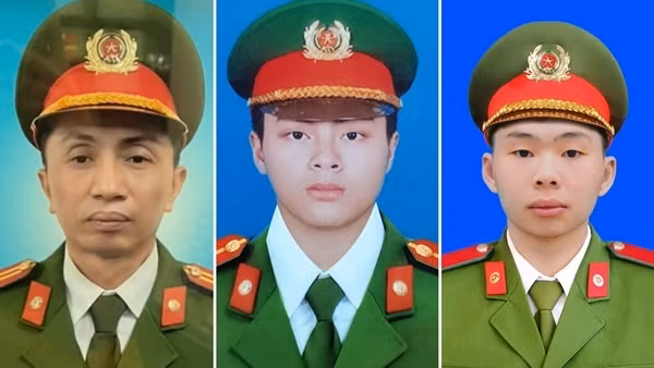 Truy thăng cấp bậc hàm đối với 3 CBCS Cảnh sát dũng cảm hy sinh khi chữa cháy
