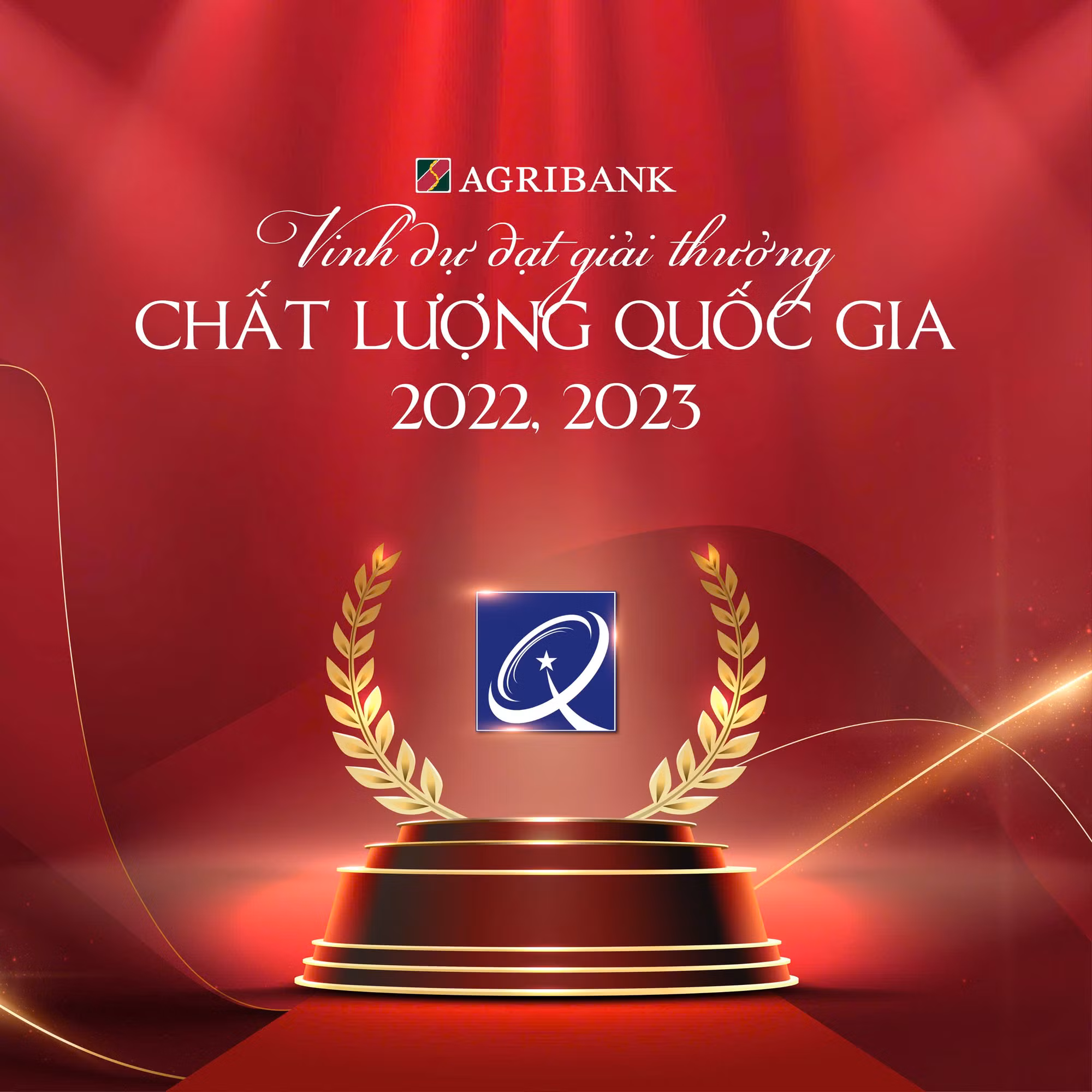 Agribank vinh dự đạt Giải thưởng&nbsp;Chất lượng Quốc gia năm 2022, 2023 -0