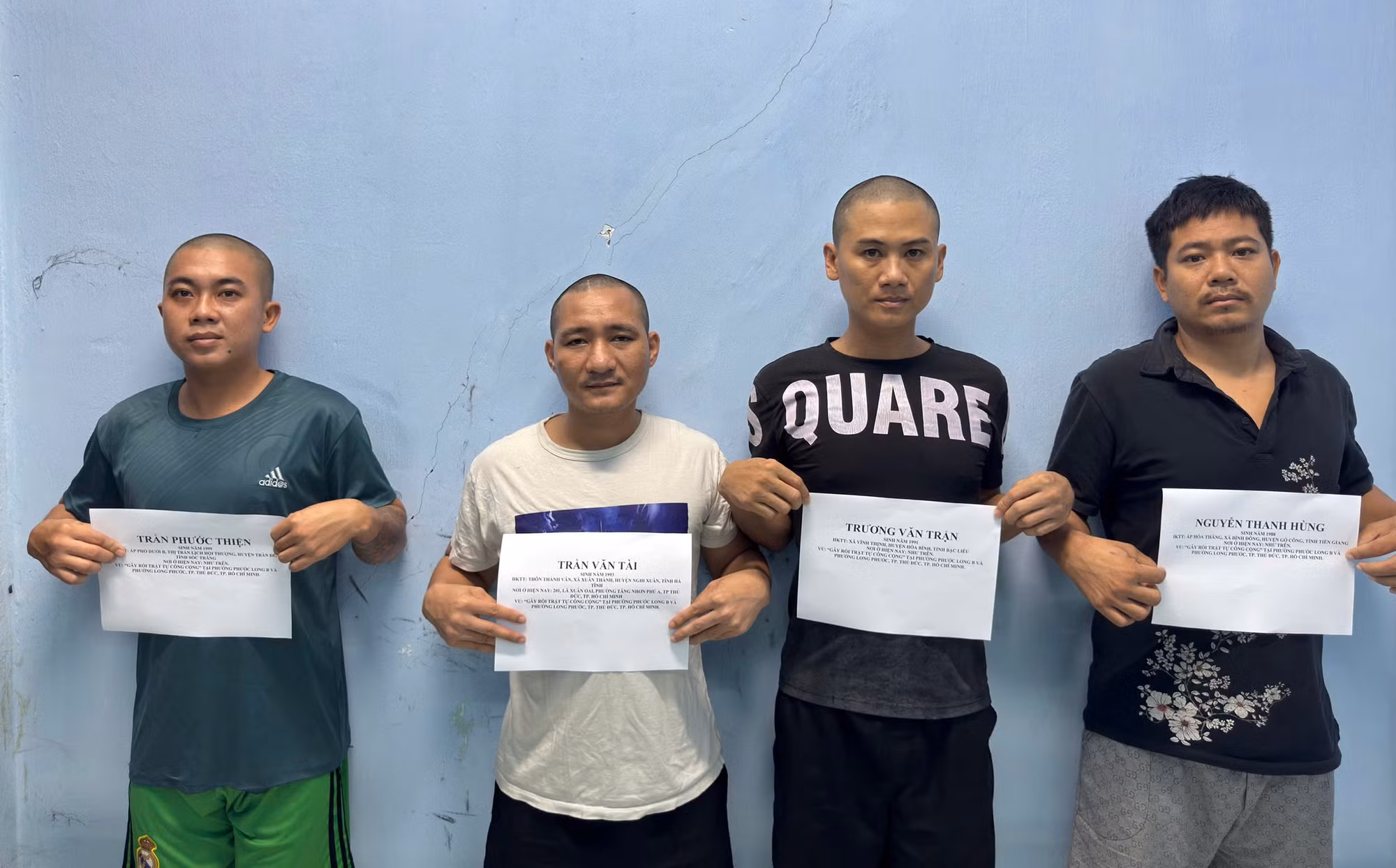 Công an TP Thủ Đức bắt giữ nhiều đối tượng có hành vi gây rối trật tự công cộng -0